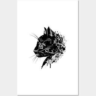 Head of a cat Posters and Art